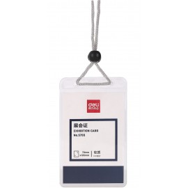 image 50 Porte Badge 70X104Mm + Fils Pqt 50 Deli 5755