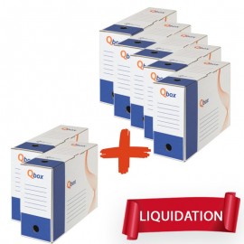 image Lot De Cartons D'archives 5+2 Gratuites Dos 10 Cm - Qbox