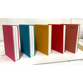 image Agenda De Bureau Rigide 2024 Marbre Cartonne - 14X20.5Cm