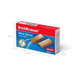 image Agrafe 24/6 Couleur Paquet De 1000 - Erichkrause
