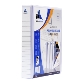 image Classeur Personnalisable En Pvc Evidence D25 - Dos 40Mm Blanc