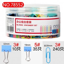 image Binder Clip + Trombones Couleur Set 78552 - Deli