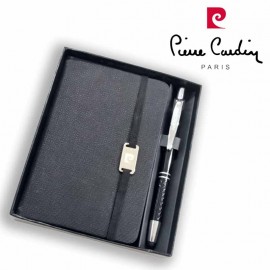 image Bloc Note 14.5 * 9.5 Cm + Stylo Pierre Cardin Pc19 - Noir