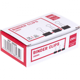 image Boite De 12 Clips 19 Mm Noir - E38565
