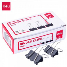 image Boite De 12 Clips 25 Mm Noir - E38564
