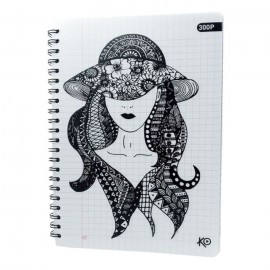 image Cahier Wiro 300 Pages Fantaisie A4 Gm Couv Pp 70Gr Ko