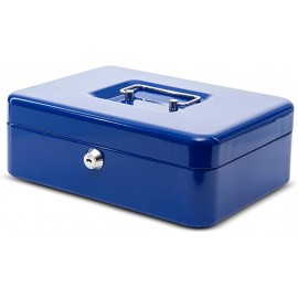 image Caisse A Monnaie Moyen M 6 Compartiments - Bleu