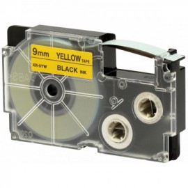 image Cassette Ruban Casio 9Mm Noir/Jaune