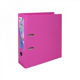 image Classeur A Levier Expert Dos 80Mm Avec Renfort Metallique - A4 - Rose