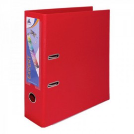 image Classeur A Levier Expert Dos 80Mm Avec Renfort Metallique - A4 - Rouge