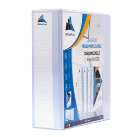 image Classeur Personnalisable En Pvc Evidence -Dos 75 Mm Blanc