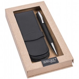 image Coffret Stylo A Bille + Pochette En Cuir - Online