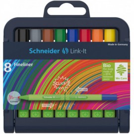 image Etui De 8 Stylos A Billes Slider Link-It Assorties
