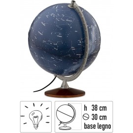 image Globe Terrestre Nova Rico Led Dos 30Cm Bleutecnodidattica