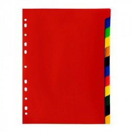 image Jeu Intercalaires A4 Polypropylene 12 Positions