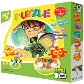 image Jeux De Puzzle Ben10 170 Pieces + Un Livre De Colorige Grtatuit
