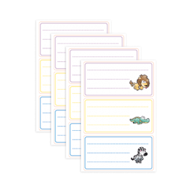 image Lot De 12 Etiquettes Adhesifs Fantaisie - 14C1