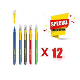 image Lot De 12 Stylos Fineliner 0.5Mm - Corvina