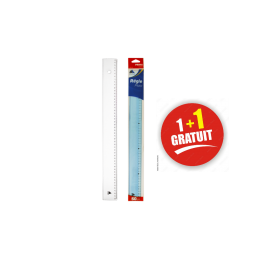 image Lot Regle Double Decimetre 50Cm Prima + Regle Essential Gratuite