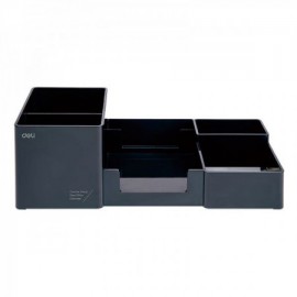 image Organisateur De Bureau 6 Compartiments Noir - Ez00220