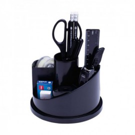 image Organisateur De Bureau Circulaire 5 Compartiments - E38250