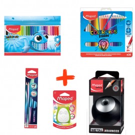 image Pack Le Petit Peintre Maped + Crayon Et Gomme Gratuits