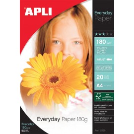 image Papier Photo Everyday Brillant A4 240 Gr Paquet De 20- 4454