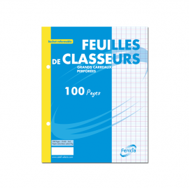 image Paquet De 100 Feuilles Mobile Perforees Seyes Pm - Selecta