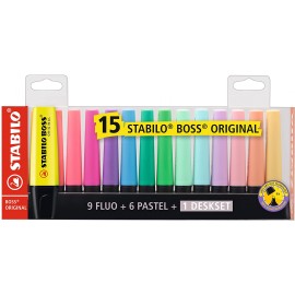 image Parade 15 Fluo Original Et Pastel - Stabilo