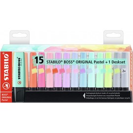 image Parade De 15 Fluo Pastel - Stabilo