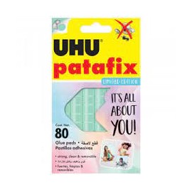 image Pastilles Adhésives Uhu Patafix Couleur - 80Gr