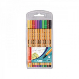 image Pochette De 10 Stylos Pointe Fine Point 88 Assorties