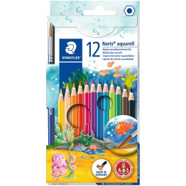image Pochette De 12 Crayons Couleur Aquarelle - Staedtler