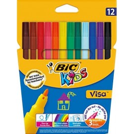image Pochette De 12 Stylo Feutre Visa - Bic