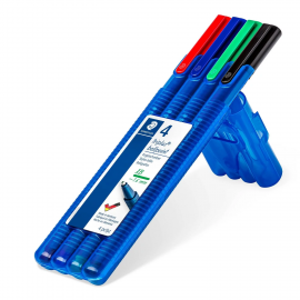 image Pochette De 4 Stylos A Bille Triplus Xb - Staedtler