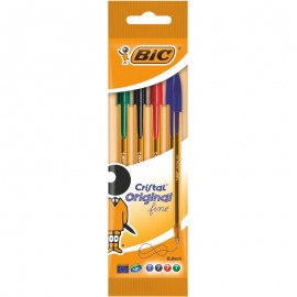 image Pochette De 4 Stylos Medium 0.7Mm Fine - Bic