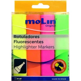 image Pochette De 4 Surligneurs Molin Viva