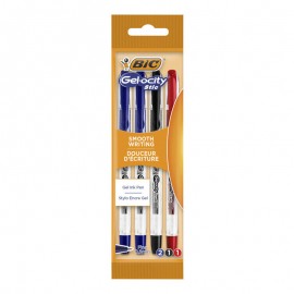 image Pochette De 4 Stylos Gel Gelocity - Bic