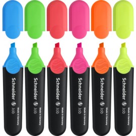 image Pochette De 6 Surligneurs Schneider Fluo Job 150 Assorties