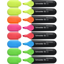 image Pochette De 8 Surligneurs Schneider Fluo Job 150 Assorties