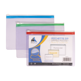 image Pochette Avec Zip A4 Colorprotect - Assortis