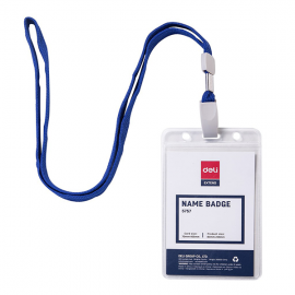 image Porte Badge 70X105Mm + Fils Pqt 50 Deli 5757