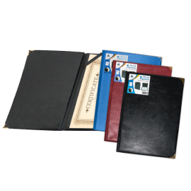 image Porte Diplome Simili Cuir A4 Office