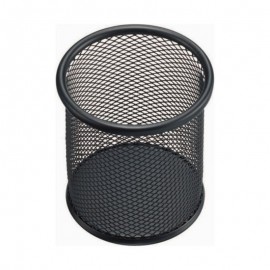 image Pot A Stylos Circulaire Metal Noir
