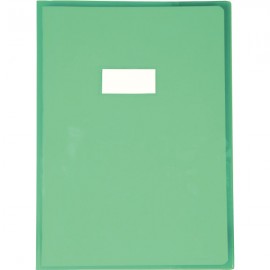 image Protege Cahier Transparent A4 Cristal 24X32Cm Gm - Vert