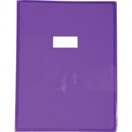 image Protege Cahier Transparent A4 Cristal 24X32Cm Gm - Violet