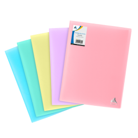 image Protege Document Pastel 200 Vues - Assorties