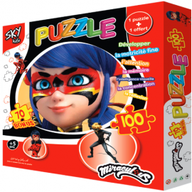 image Jeux De Puzzle Miraculous 170 Pieces + Un Livre De Colorige Grtatuit
