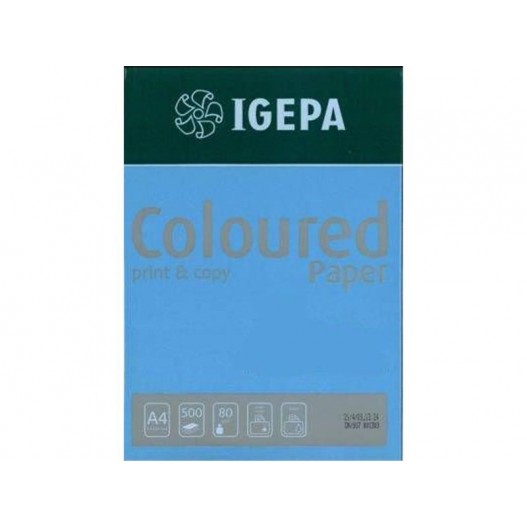 image Rame Papier Couleur A4 -500 Feuilles Bleu