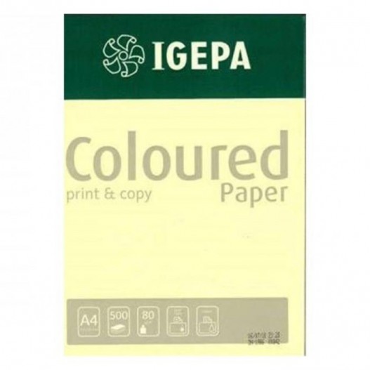 image Rame Papier Couleur A4 -500 Feuilles Jaune Pastel